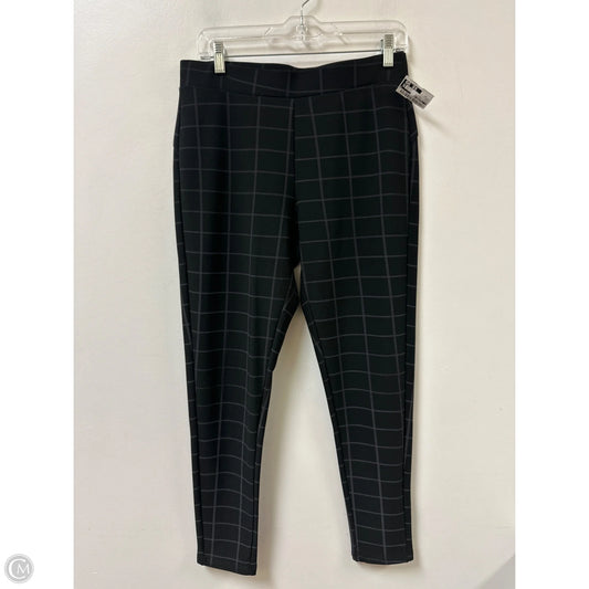 Pants Leggings By Clothes Mentor In Black & Grey, Size: 12