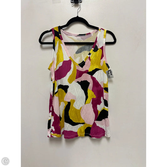 Top Sleeveless By Nine West In Multi-colored, Size: S