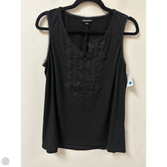Top Sleeveless By Roz And Ali In Black, Size: L