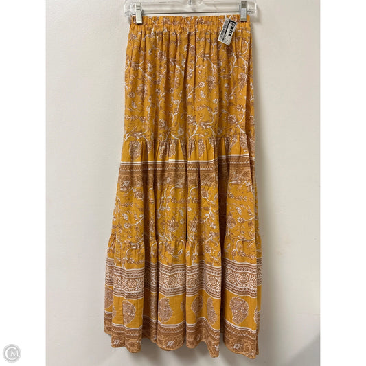 Skirt Maxi By T Tahari In Yellow, Size: 8