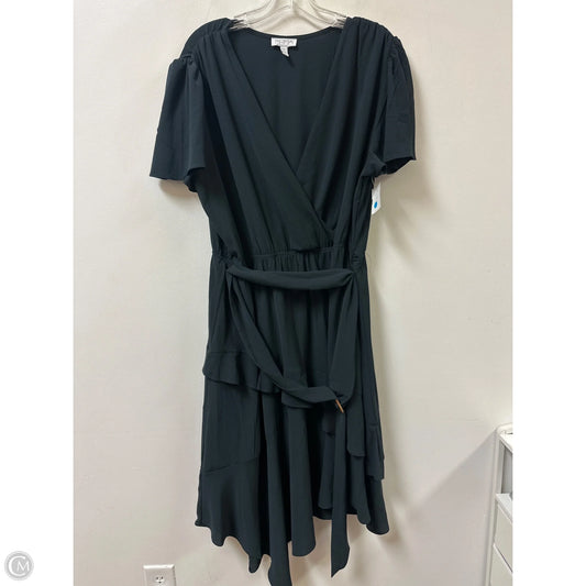 Dress Casual Midi By Sofia By Sofia Vergara In Black, Size: 1x