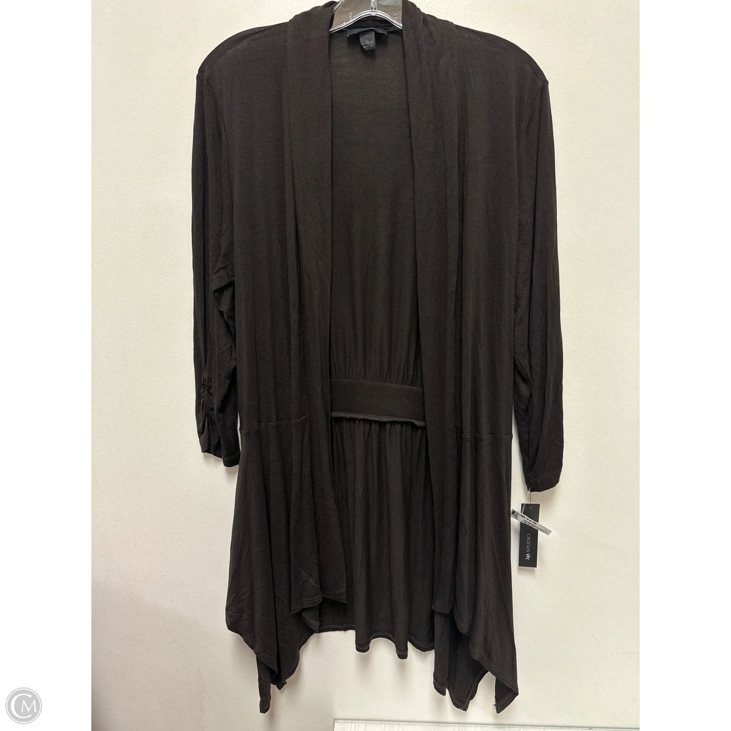 Sweater Cardigan By Ab Studio In Brown, Size: L