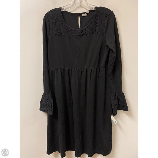 Dress Casual Midi By Gap In Black, Size: M