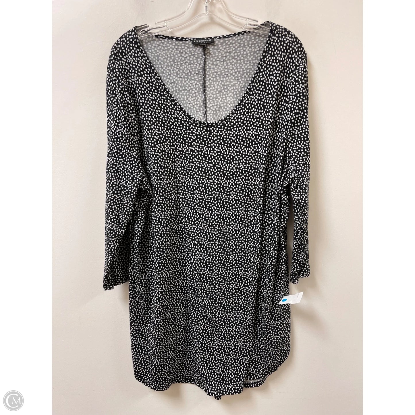 Tunic Short Sleeve By Lane Bryant In Polkadot Pattern, Size: 2x