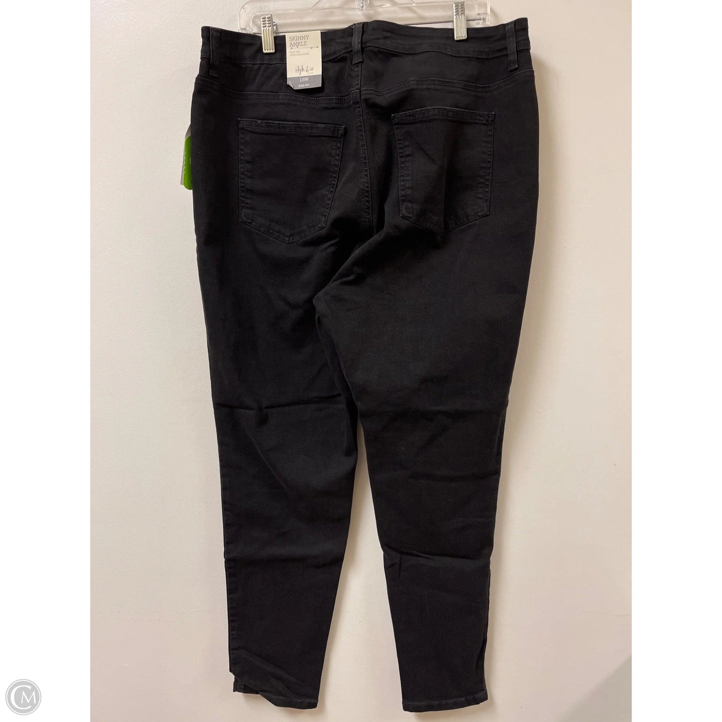 Jeans Straight By Style And Company In Black, Size: 18