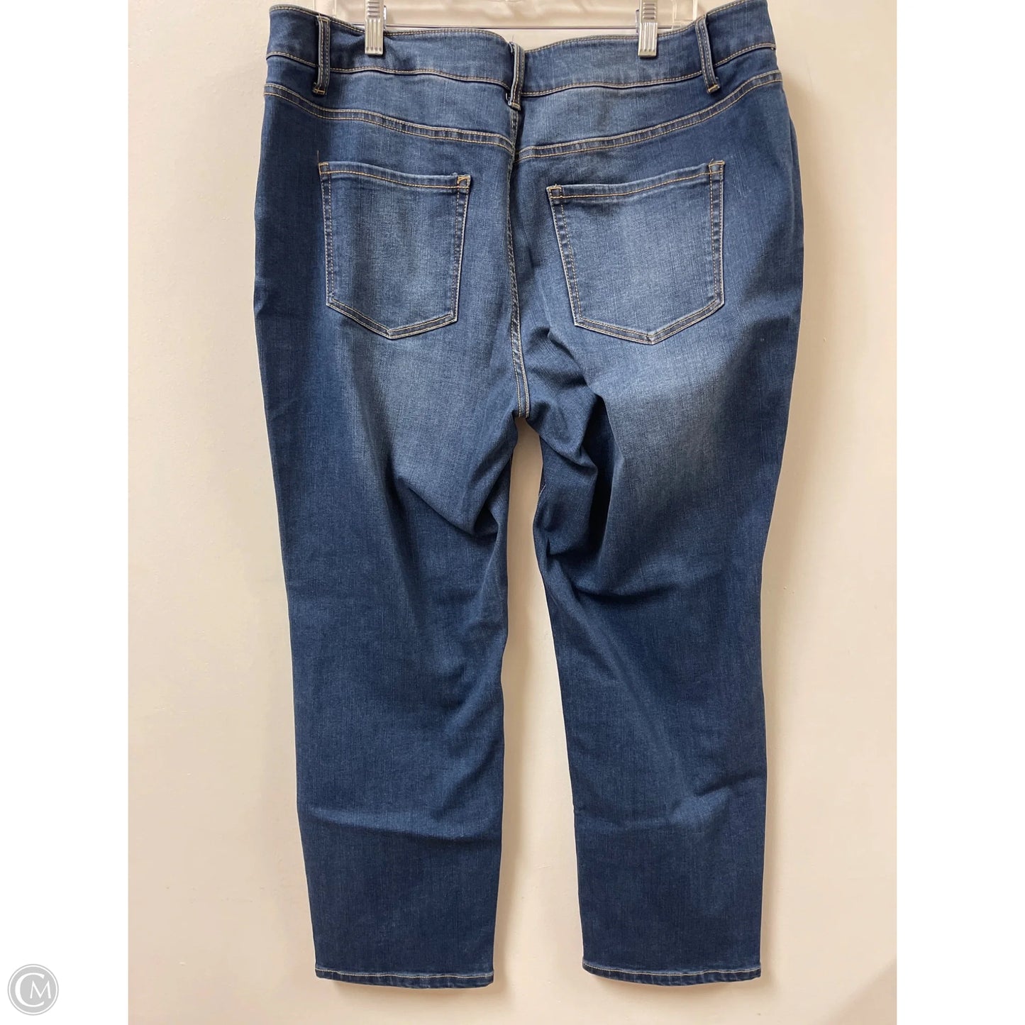 Jeans Skinny By Time And Tru In Blue Denim, Size: 18