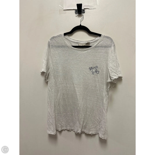 Top Short Sleeve By Christian Siriano In Yellow, Size: Xl