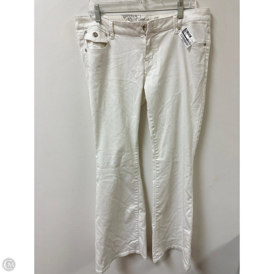 Jeans Flared By Arden B In White, Size: 14