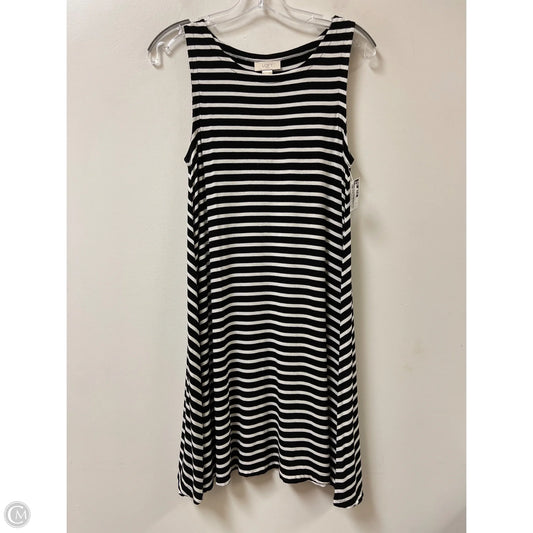 Dress Casual Midi By Loft In Striped Pattern, Size: S