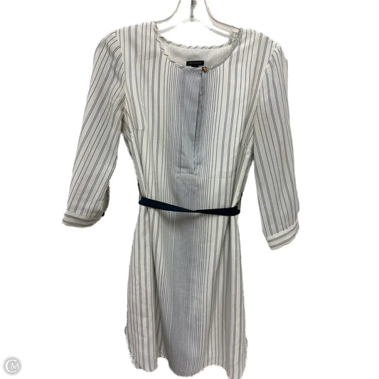 Dress Casual Midi By Ann Taylor In Striped Pattern, Size: Xs