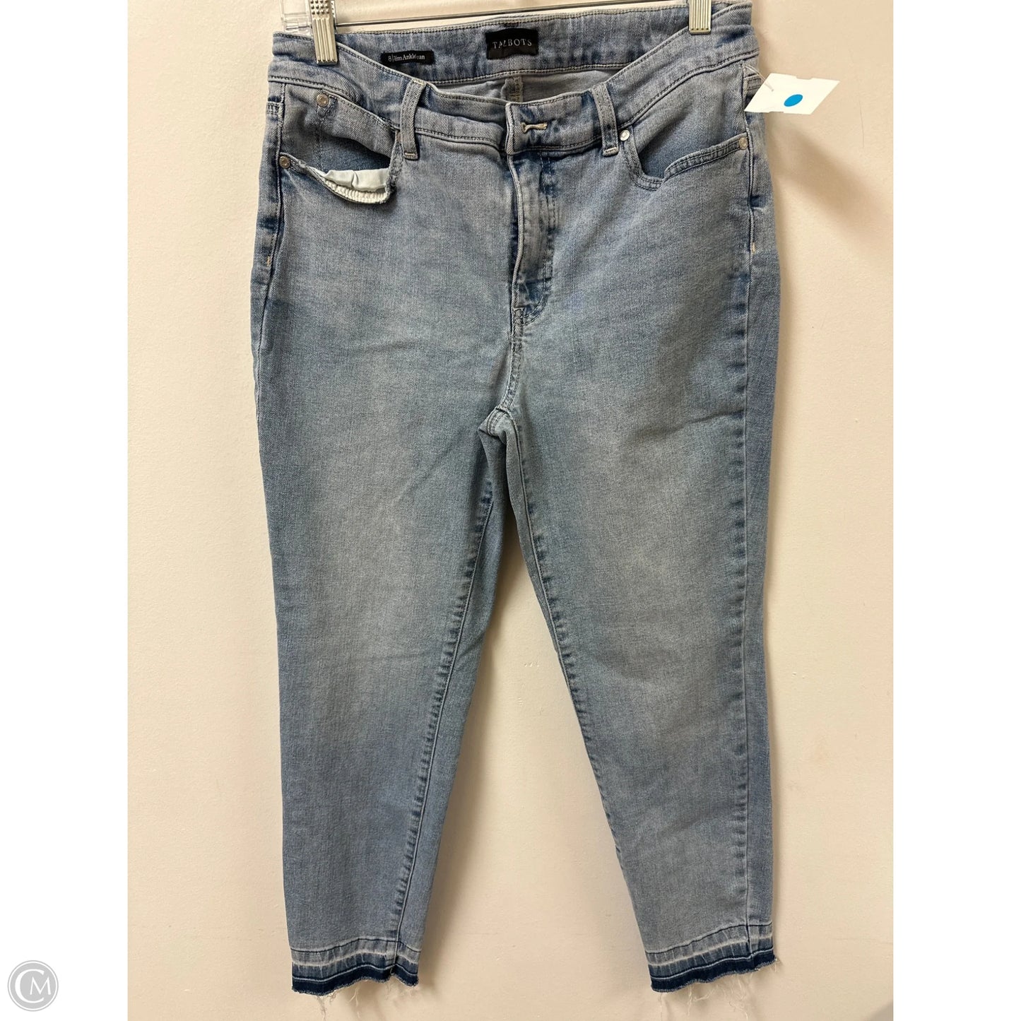 Jeans Skinny By Talbots In Blue Denim, Size: 8