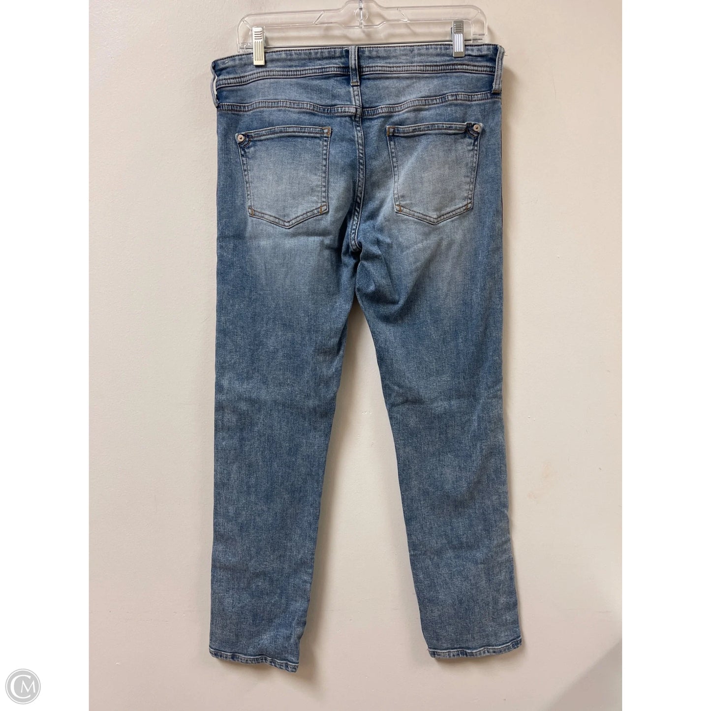 Jeans Cropped By Pilcro In Blue Denim, Size: 4