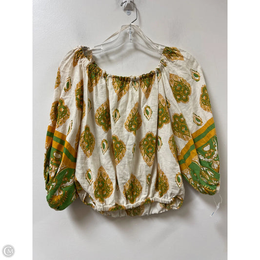 Top Long Sleeve By Haute Hippie In Yellow, Size: S