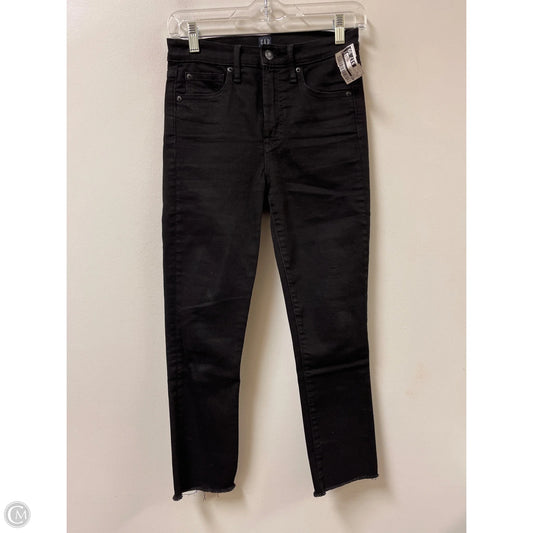 Jeans Skinny By Gap In Black, Size: 0