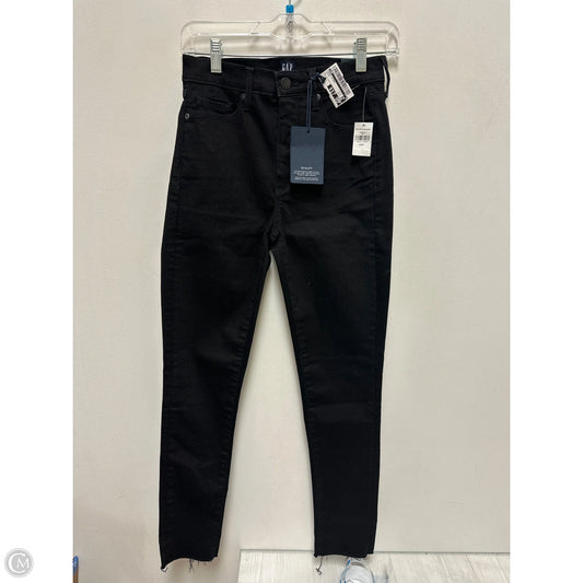 Jeans Skinny By Gap In Black, Size: 2