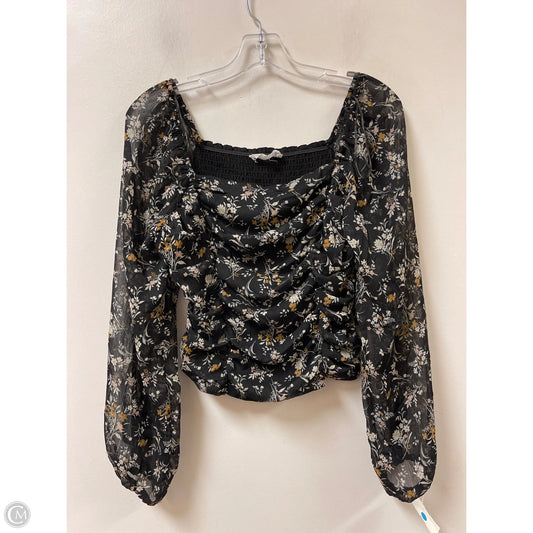 Top Long Sleeve By Clothes Mentor In Black, Size: M