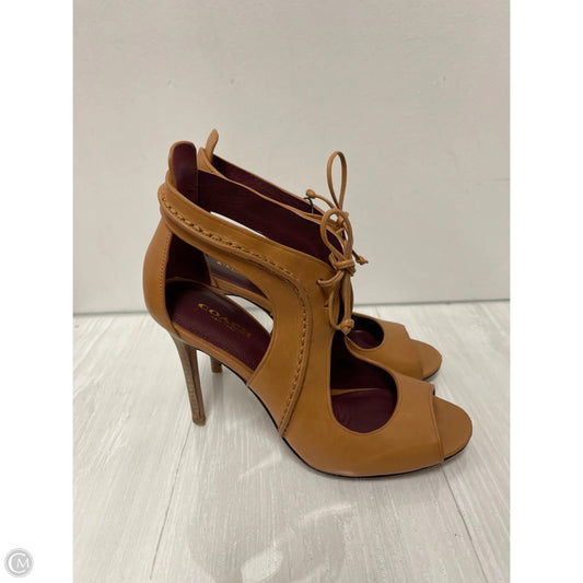 Shoes Designer By Coach In Tan, Size: 7.5