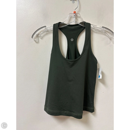 Athletic Tank Top By Lululemon In Green, Size: S