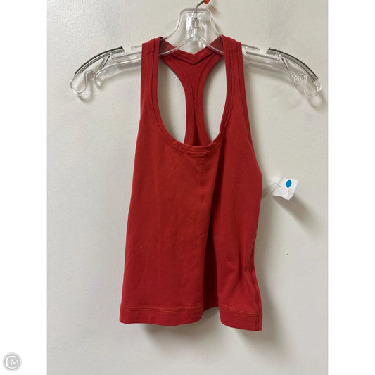 Athletic Tank Top By Lululemon In Orange, Size: S