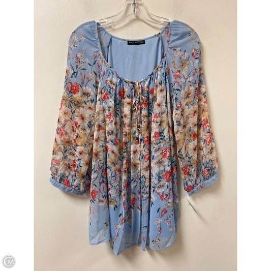 Top Long Sleeve By Clothes Mentor In Blue, Size: L