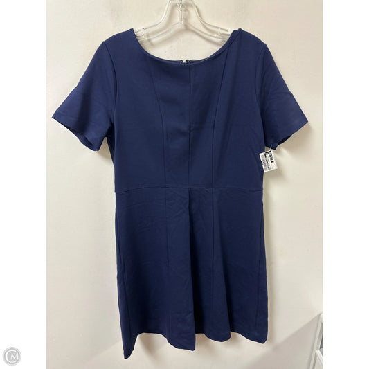 Dress Casual Midi By Ann Taylor In Navy, Size: L