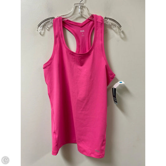 Athletic Tank Top By Dsg Outerwear In Pink, Size: L