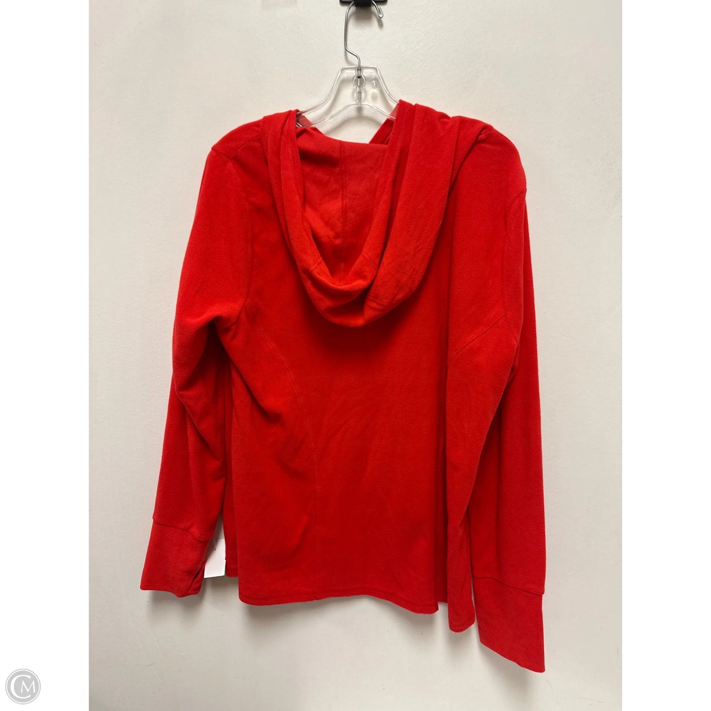 Athletic Top Long Sleeve Hoodie By Livi Active In Red, Size: Xl