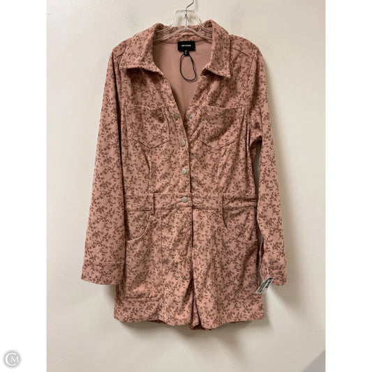 Romper By Clothes Mentor In Peach, Size: L