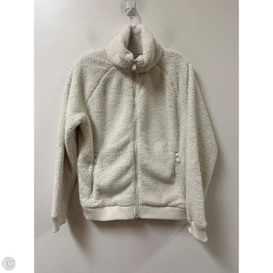 Jacket Faux Fur & Sherpa By Athleta In Cream, Size: S