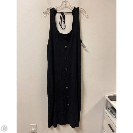Dress Casual Midi By Future Collective In Black, Size: 2x