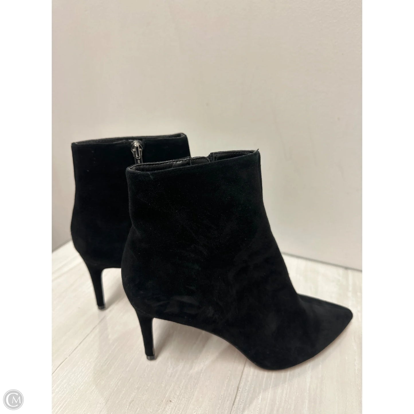 Boots Ankle Heels By Steve Madden In Black, Size: 9