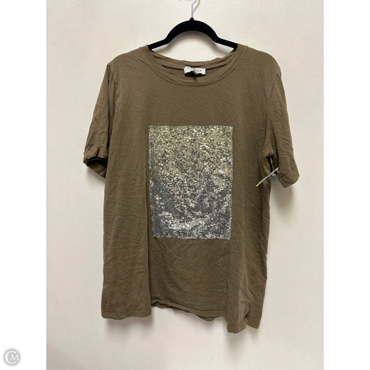 Top Short Sleeve By Hayden La In Tan, Size: L