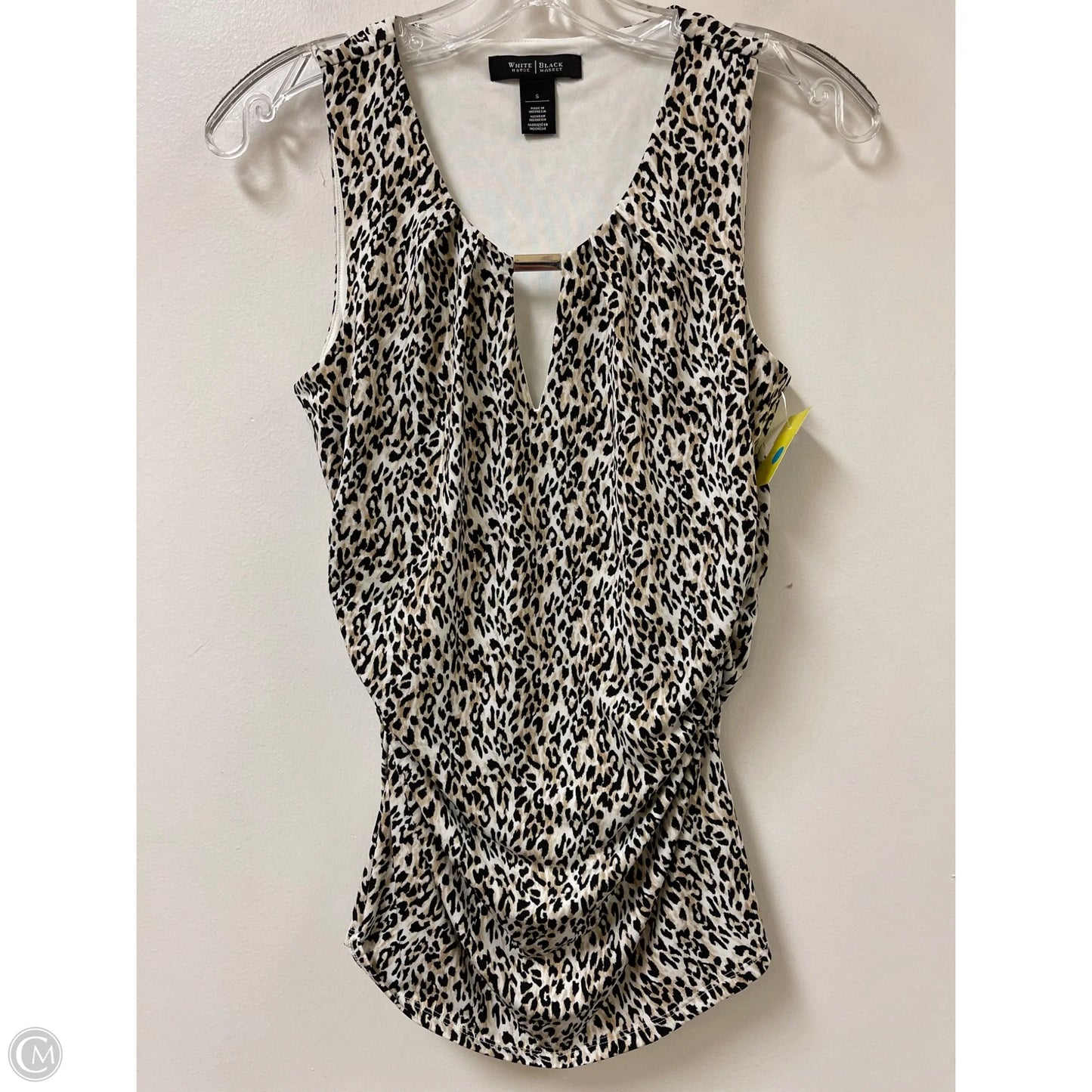 Top Sleeveless By White House Black Market In Animal Print, Size: S