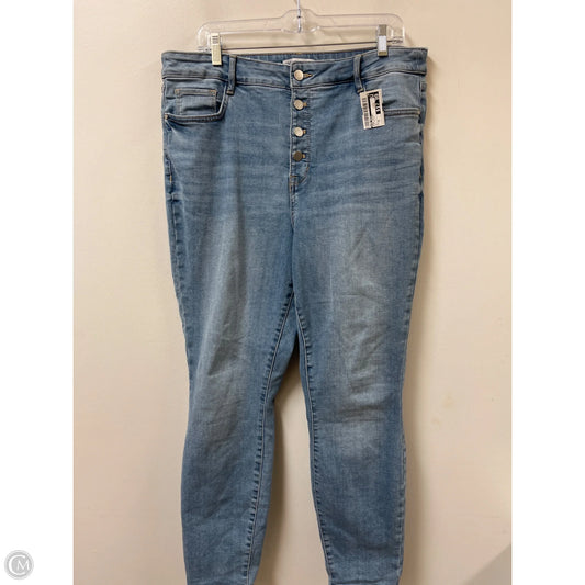 Jeans Skinny By Nine West In Blue Denim, Size: 16