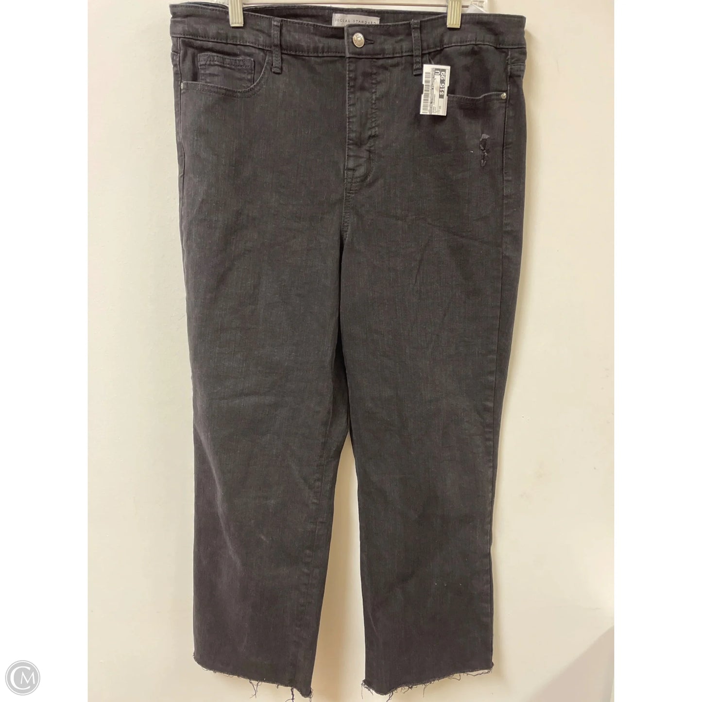 Jeans Cropped By Social Standard By Sanctuary In Black, Size: 16