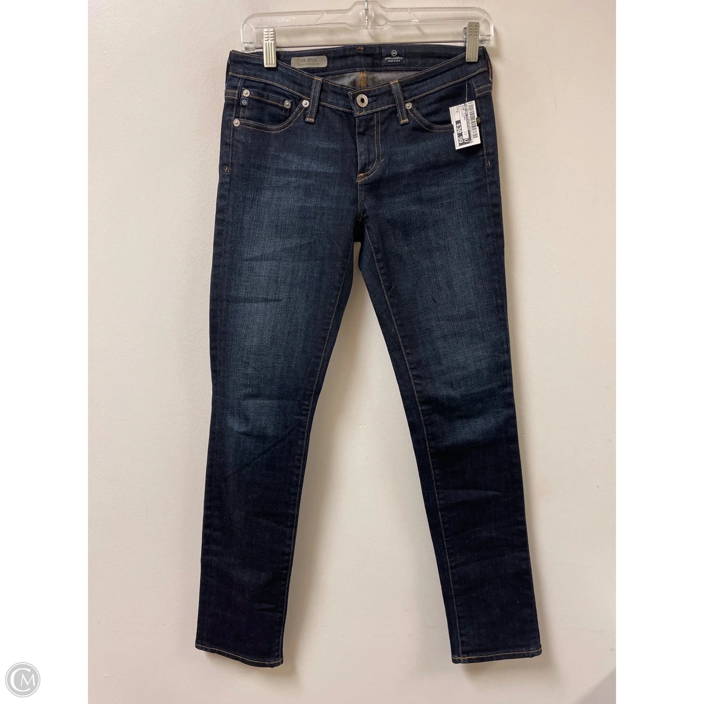 Jeans Skinny By Adriano Goldschmied In Blue Denim, Size: 2