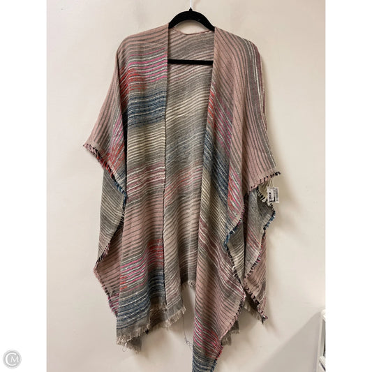 Shawl By Clothes Mentor In Blue & Pink, Size: Osfm