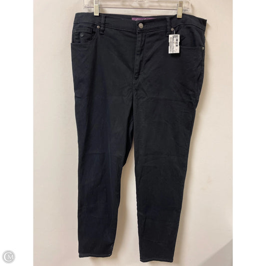 Jeans Skinny By Gloria Vanderbilt In Black, Size: 16