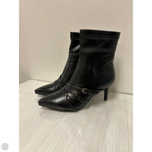 Boots Ankle Heels By Cmb In Black, Size: 8