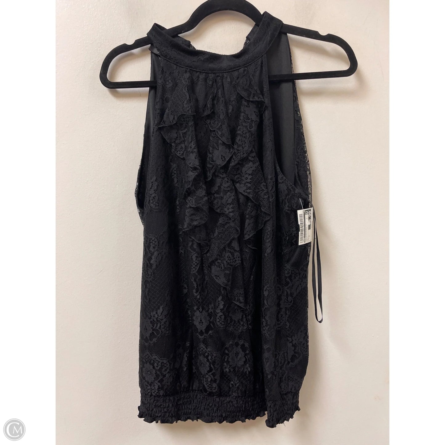 Top Sleeveless By Agb In Black, Size: Xl