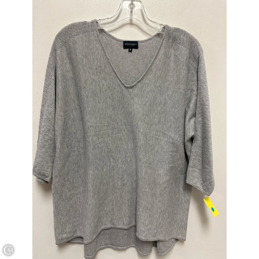 Top Long Sleeve By Clothes Mentor In Grey, Size: M