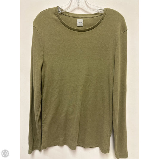 Top Long Sleeve By Asos In Green, Size: L