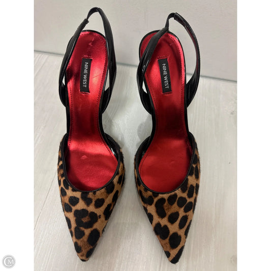 Shoes Heels Stiletto By Nine West In Leopard Print, Size: 11