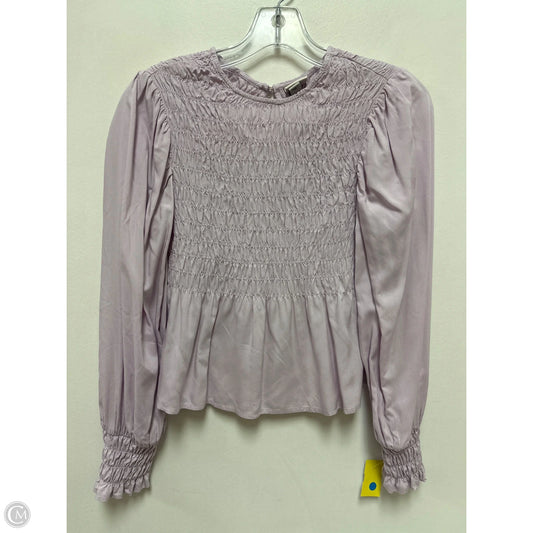 Top Long Sleeve By A New Day In Purple, Size: Xs