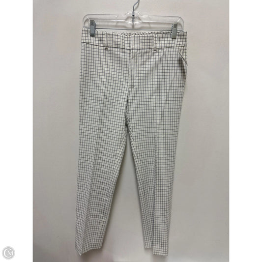 Pants Cropped By Club Monaco In Checkered Pattern, Size: 0