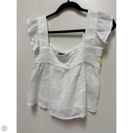 Top Sleeveless By Clothes Mentor In White, Size: Xs
