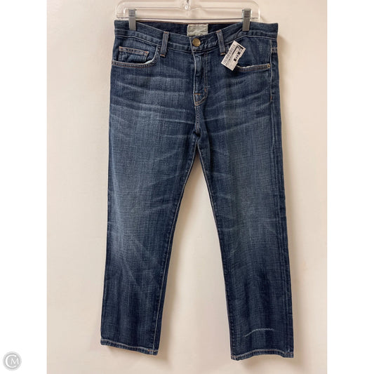 Jeans Boyfriend By Current Elliott In Blue Denim, Size: 2