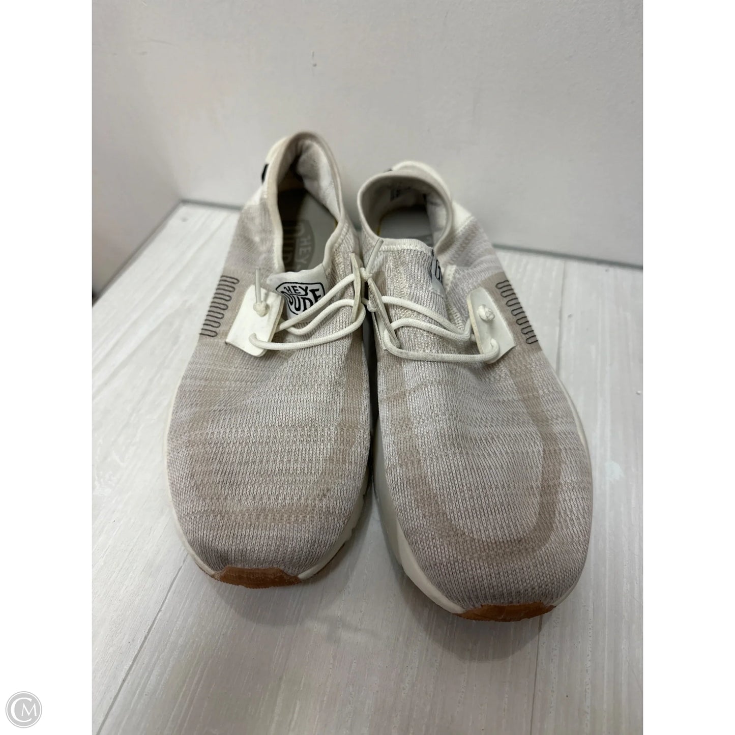 Shoes Flats By Hey Dude In Cream, Size: 9