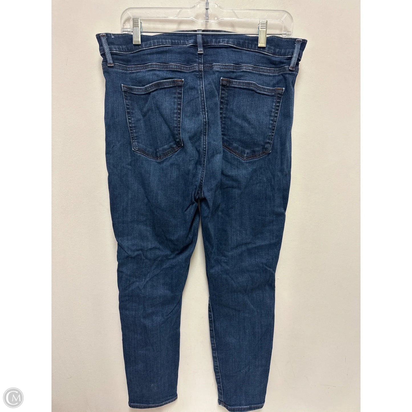 Jeans Skinny By Loft In Blue Denim, Size: 14