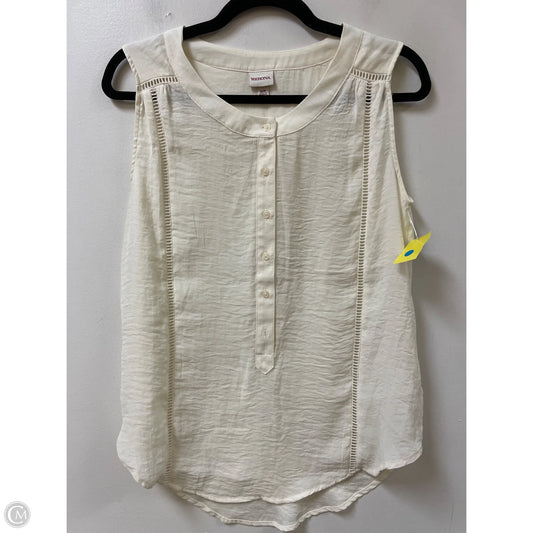 Top Sleeveless By Merona In Cream, Size: S